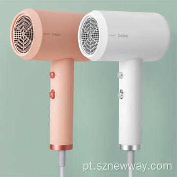 Secador de cabelo Zhibai Mini Secador portátil de temperatura de 1800 W